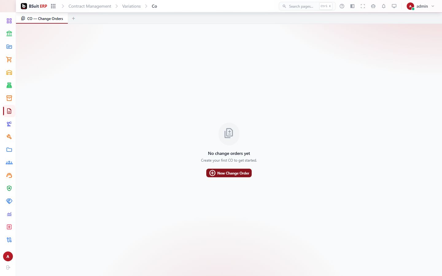Screenshot of the Co page