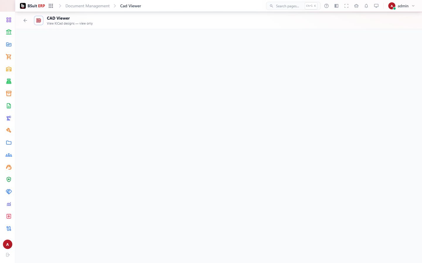 Screenshot of the CAD Viewer page