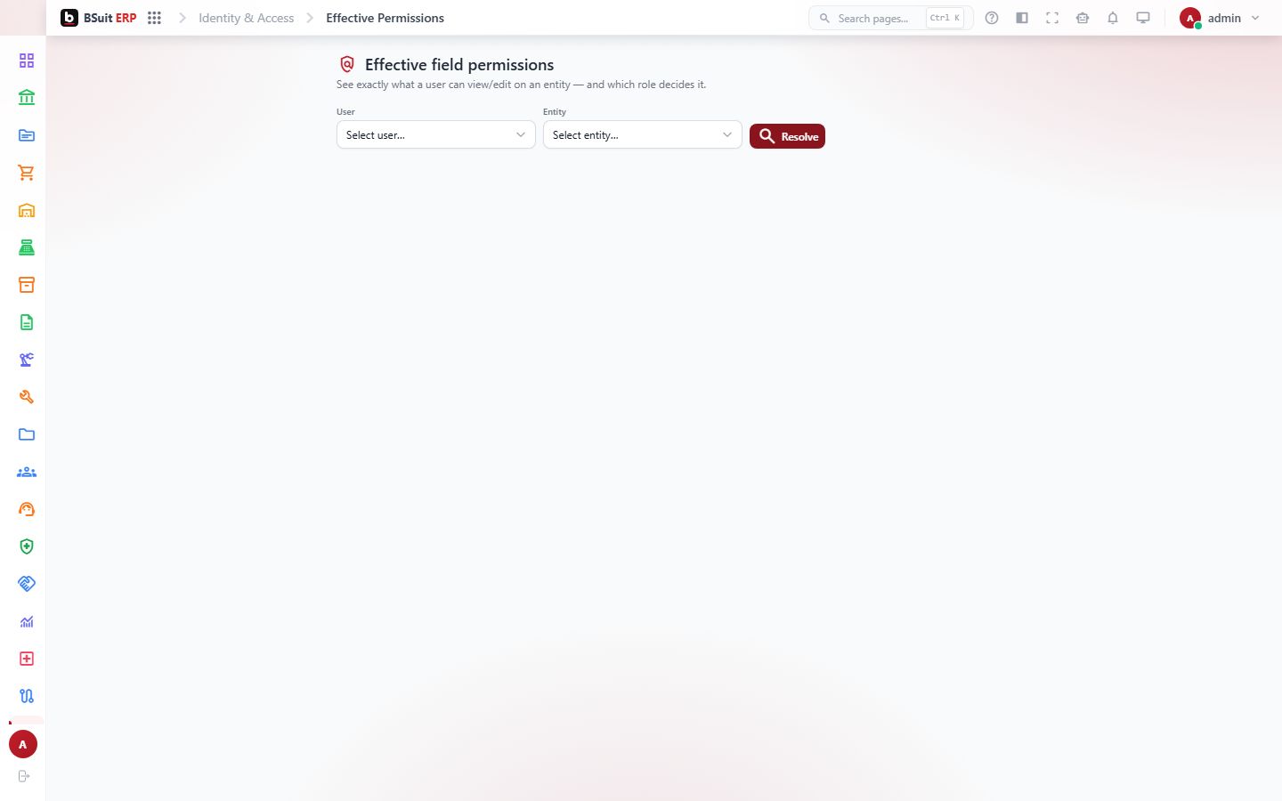Screenshot of the Effective Permissions page