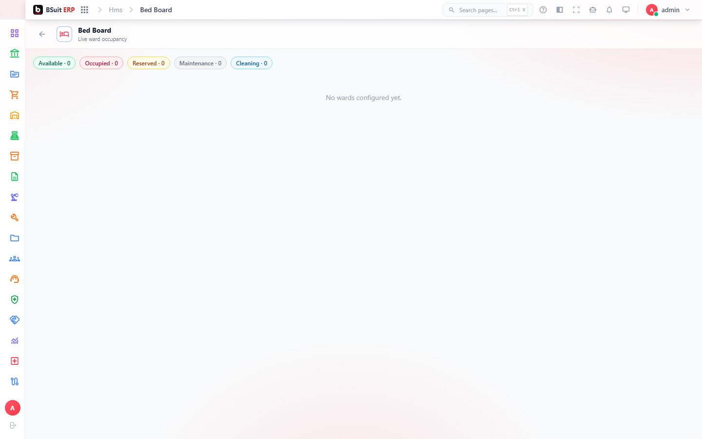 Screenshot of the Getting started with Healthcare Management page