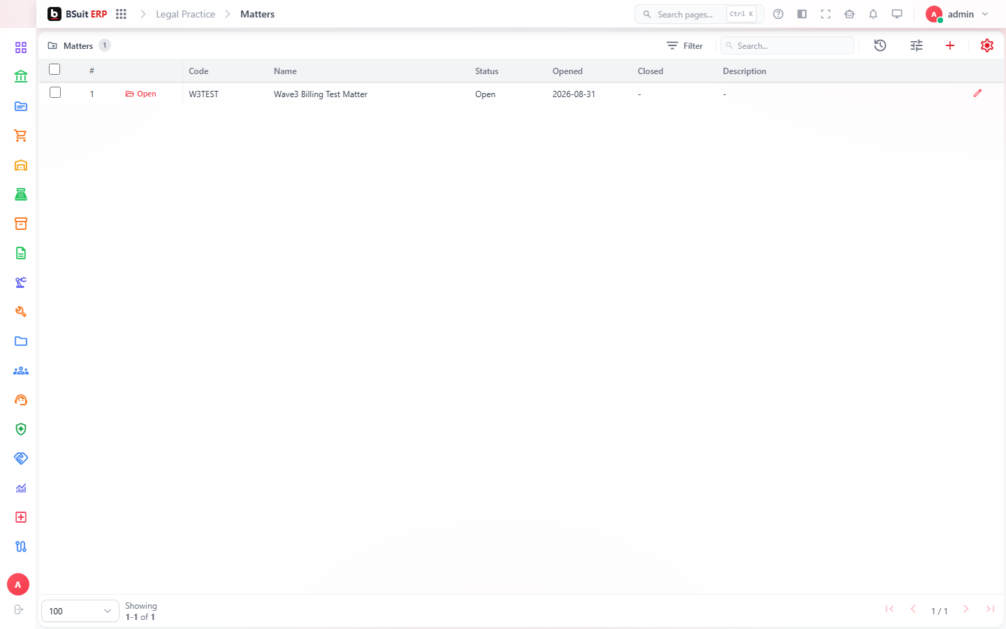 Screenshot of the Getting started with Legal Practice page