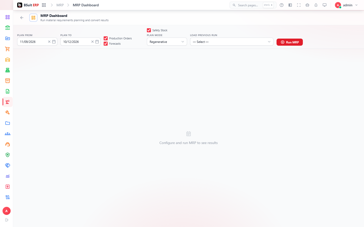 Screenshot of the Getting started with Manufacturing page