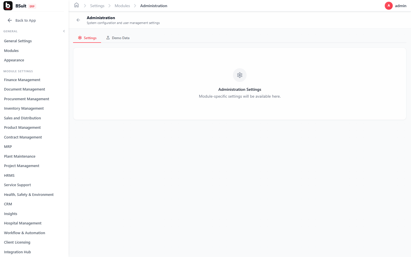 Screenshot of the Getting started with Settings page