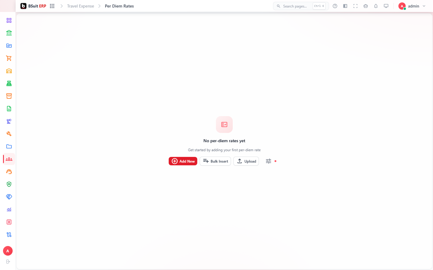 Screenshot of the Getting started with Travel & Expense page