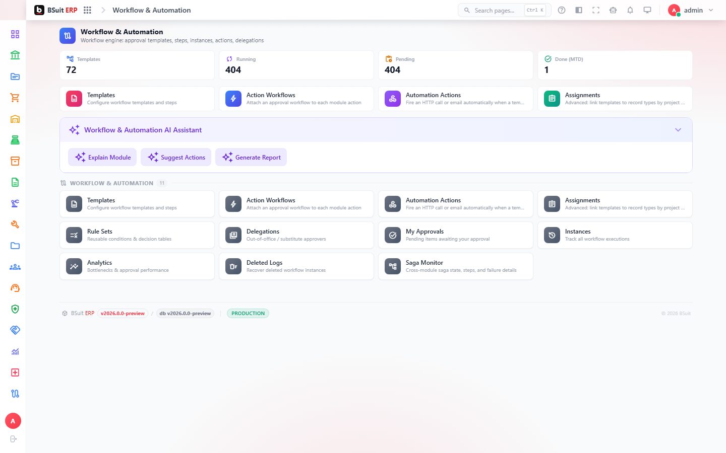 Screenshot of the Getting started with Workflow Automation page