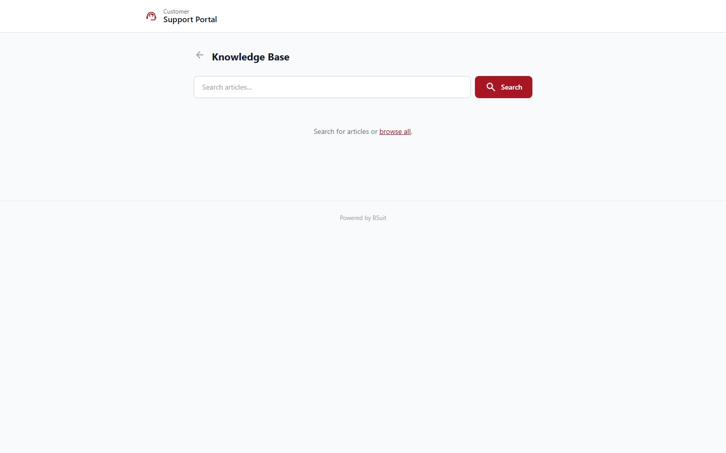 Screenshot of the Kb page
