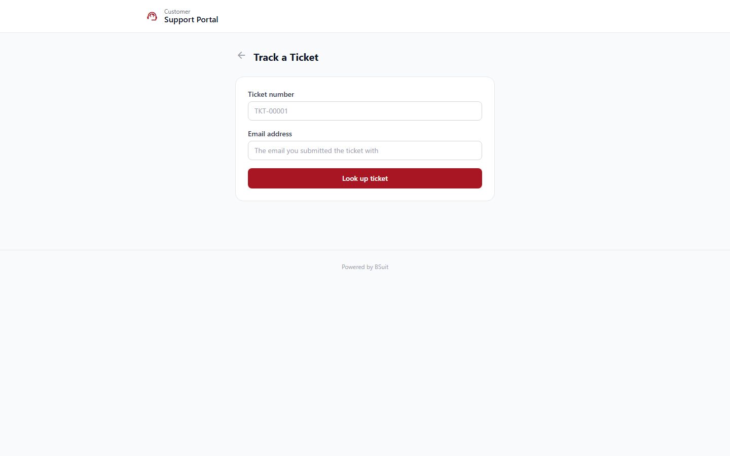Screenshot of the Status page